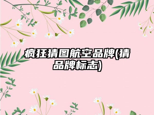 疯狂猜图航空品牌(猜品牌标志)