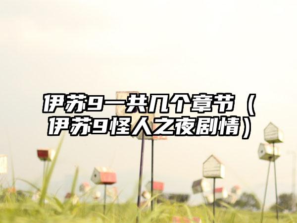 伊苏9一共几个章节（伊苏9怪人之夜剧情）