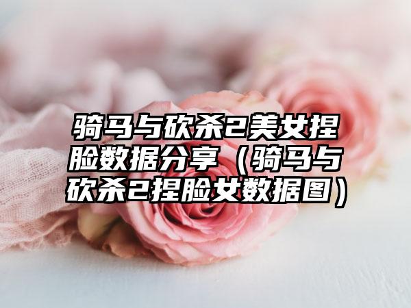 骑马与砍杀2美女捏脸数据分享（骑马与砍杀2捏脸女数据图）
