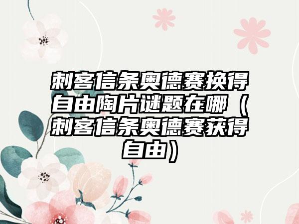 刺客信条奥德赛换得自由陶片谜题在哪（刺客信条奥德赛获得自由）