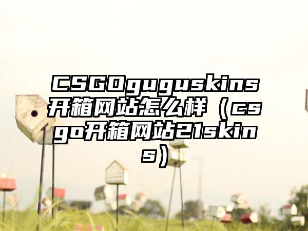 CSGOguguskins开箱网站怎么样（csgo开箱网站21skins）