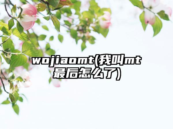 wojiaomt(我叫mt最后怎么了)