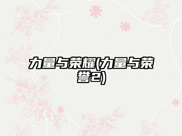 力量与荣耀(力量与荣誉2)