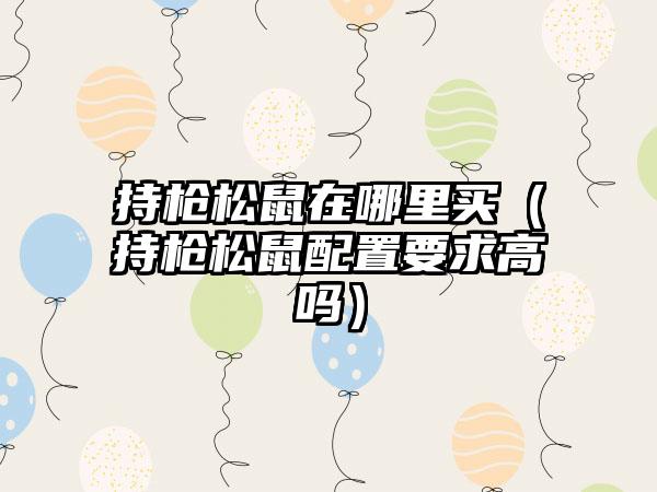 持枪松鼠在哪里买（持枪松鼠配置要求高吗）