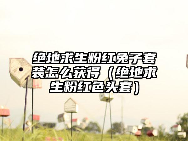 绝地求生粉红兔子套装怎么获得（绝地求生粉红色头套）