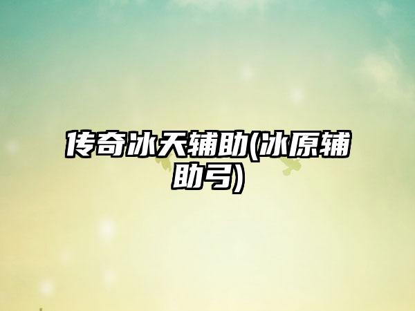 传奇冰天辅助(冰原辅助弓)
