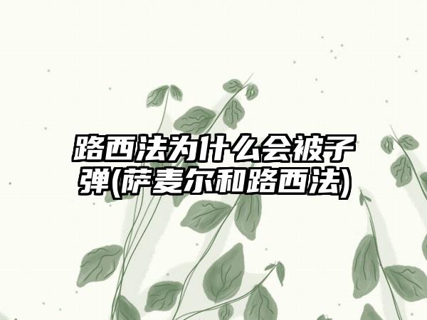 路西法为什么会被子弹(萨麦尔和路西法)