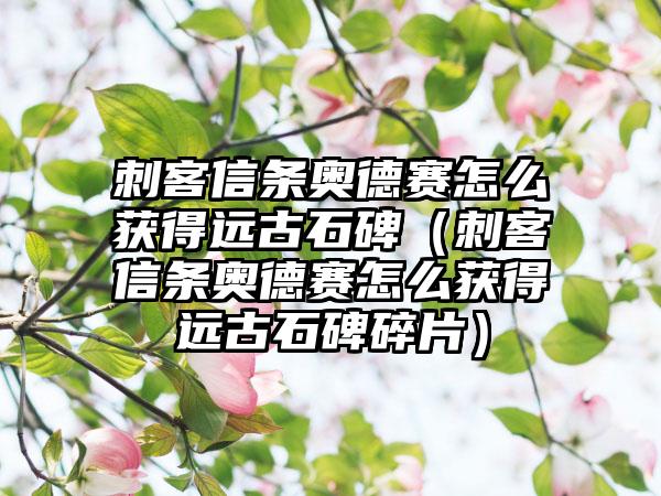 刺客信条奥德赛怎么获得远古石碑（刺客信条奥德赛怎么获得远古石碑碎片）