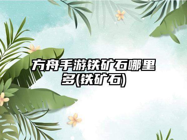 方舟手游铁矿石哪里多(铁矿石)