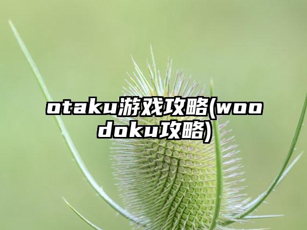 otaku游戏攻略(woodoku攻略)
