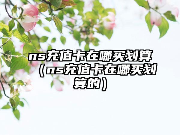 ns充值卡在哪买划算（ns充值卡在哪买划算的）