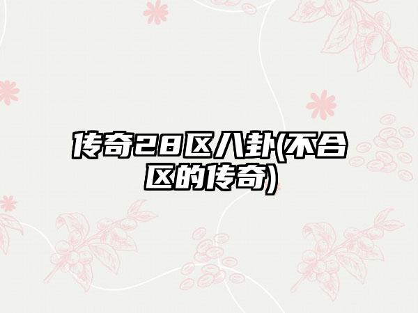 传奇28区八卦(不合区的传奇)