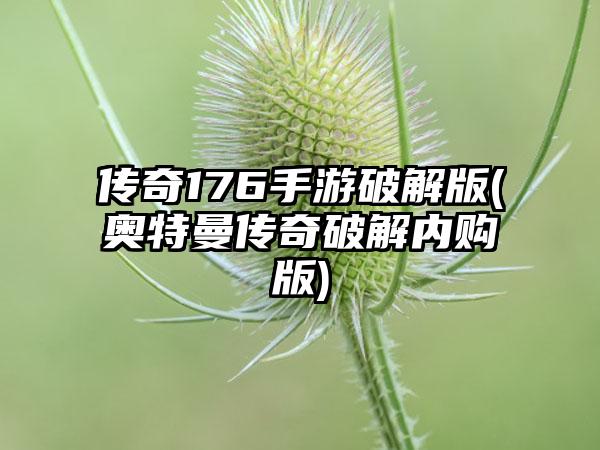 传奇176手游破解版(奥特曼传奇破解内购版)