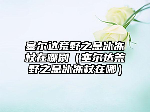 塞尔达荒野之息冰冻杖在哪刷（塞尔达荒野之息冰冻杖在哪）