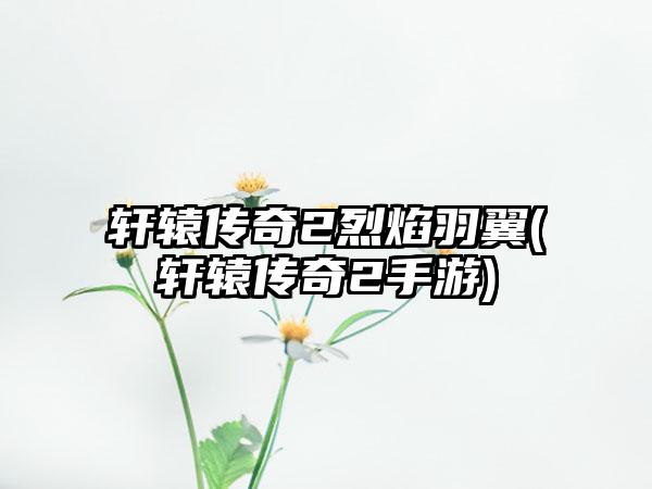 轩辕传奇2烈焰羽翼(轩辕传奇2手游)