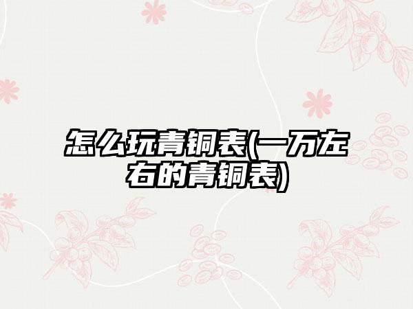 怎么玩青铜表(一万左右的青铜表)