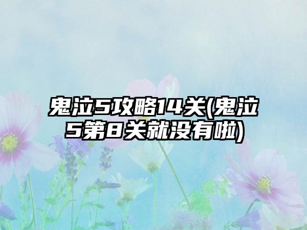 鬼泣5攻略14关(鬼泣5第8关就没有啦)