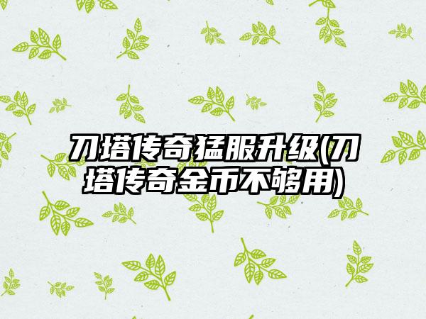 刀塔传奇猛服升级(刀塔传奇金币不够用)