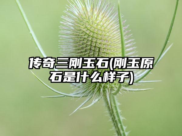 传奇三刚玉石(刚玉原石是什么样子)