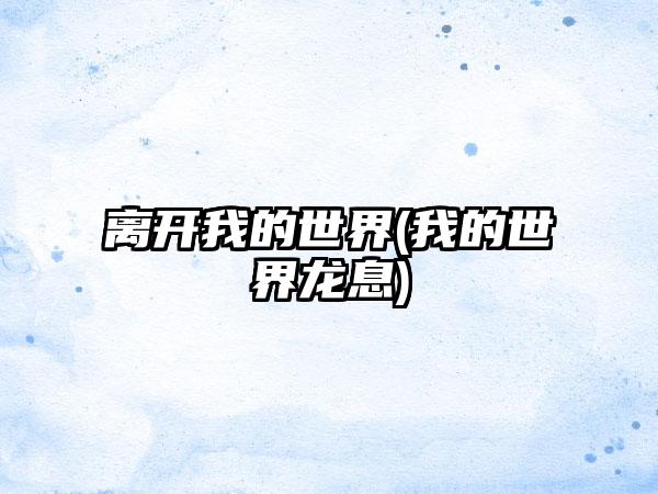 离开我的世界(我的世界龙息)