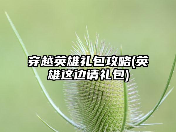 穿越英雄礼包攻略(英雄这边请礼包)
