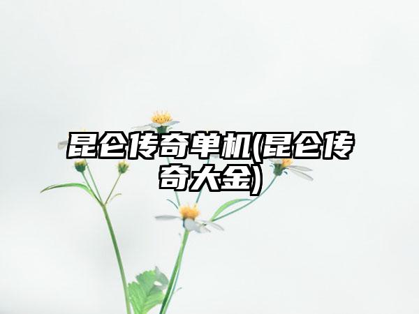 昆仑传奇单机(昆仑传奇大金)