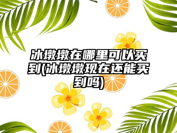 冰墩墩在哪里可以买到(冰墩墩现在还能买到吗)