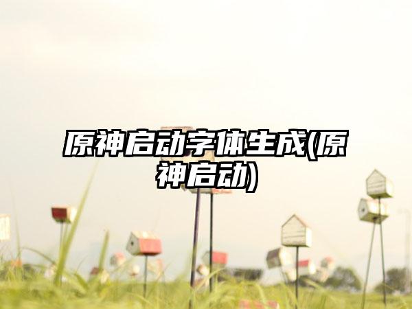 原神启动字体生成(原神启动)