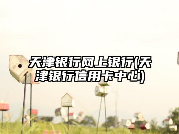 天津银行网上银行(天津银行信用卡中心)