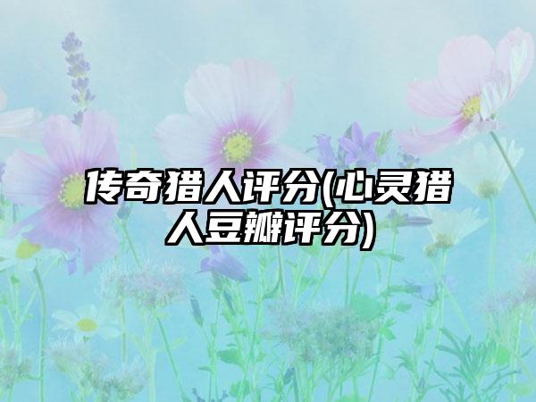 传奇猎人评分(心灵猎人豆瓣评分)