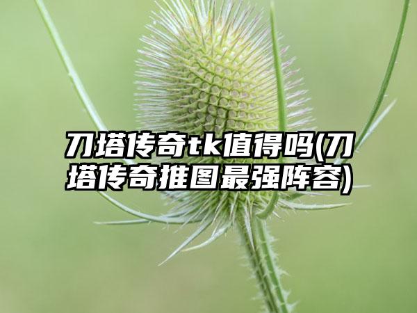 刀塔传奇tk值得吗(刀塔传奇推图最强阵容)