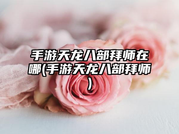 手游天龙八部拜师在哪(手游天龙八部拜师)
