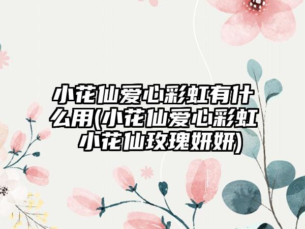 小花仙爱心彩虹有什么用(小花仙爱心彩虹 小花仙玫瑰妍妍)