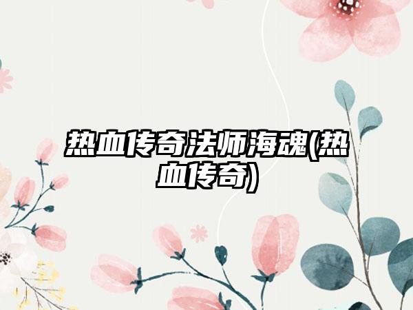 热血传奇法师海魂(热血传奇)