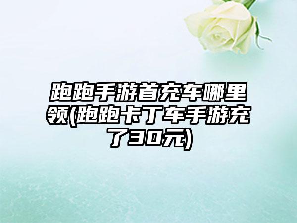 跑跑手游首充车哪里领(跑跑卡丁车手游充了30元)