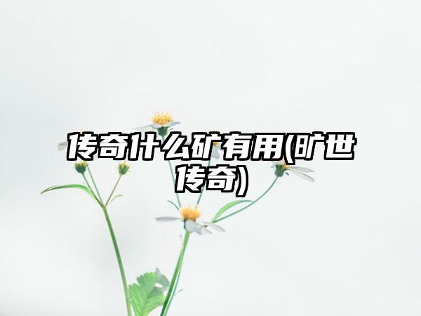 传奇什么矿有用(旷世传奇)