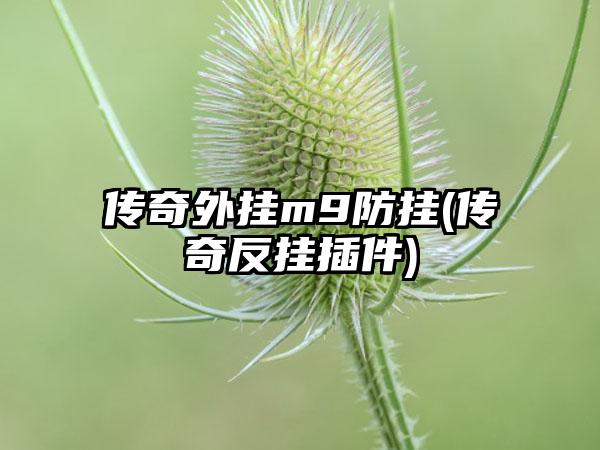 传奇外挂m9防挂(传奇反挂插件)