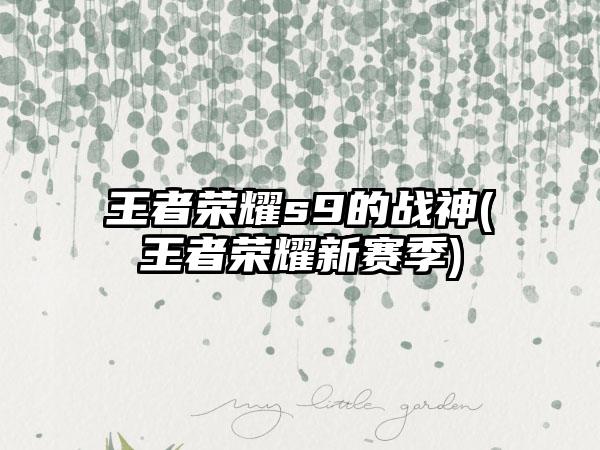 王者荣耀s9的战神(王者荣耀新赛季)