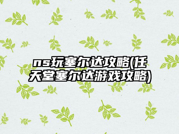 ns玩塞尔达攻略(任天堂塞尔达游戏攻略)