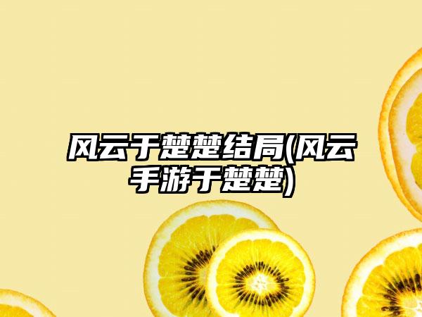 风云于楚楚结局(风云手游于楚楚)