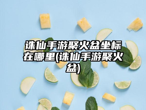 诛仙手游聚火盆坐标在哪里(诛仙手游聚火盆)
