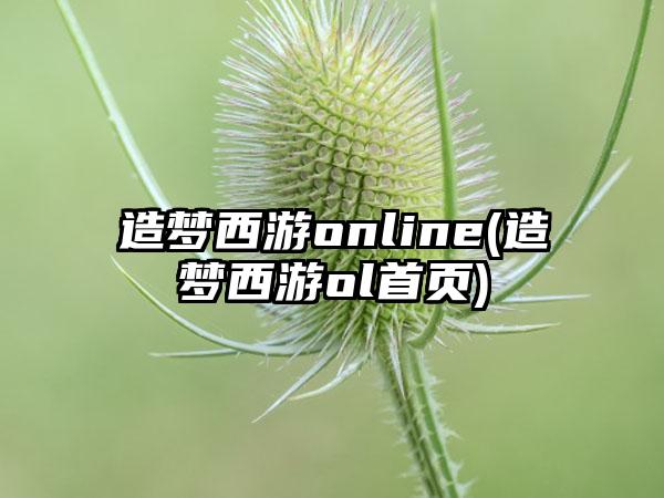 造梦西游online(造梦西游ol首页)