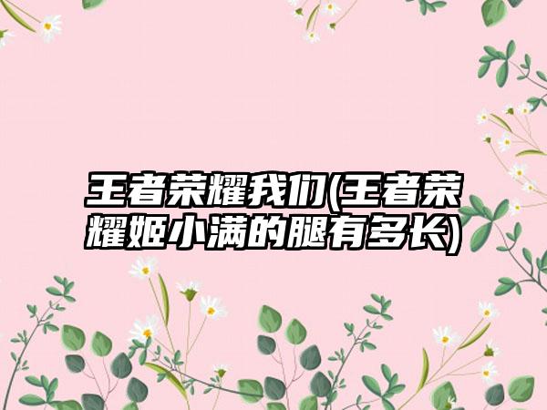 王者荣耀我们(王者荣耀姬小满的腿有多长)