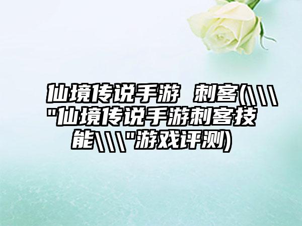 仙境传说手游 刺客(\\