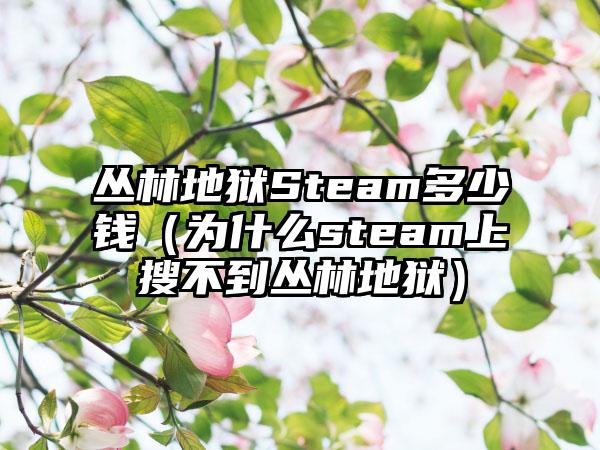 丛林地狱Steam多少钱（为什么steam上搜不到丛林地狱）