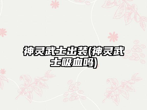 神灵武士出装(神灵武士吸血吗)