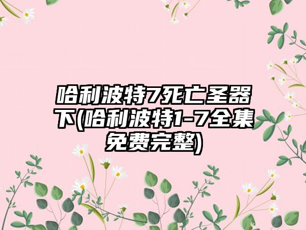 哈利波特7死亡圣器下(哈利波特1-7全集免费完整)
