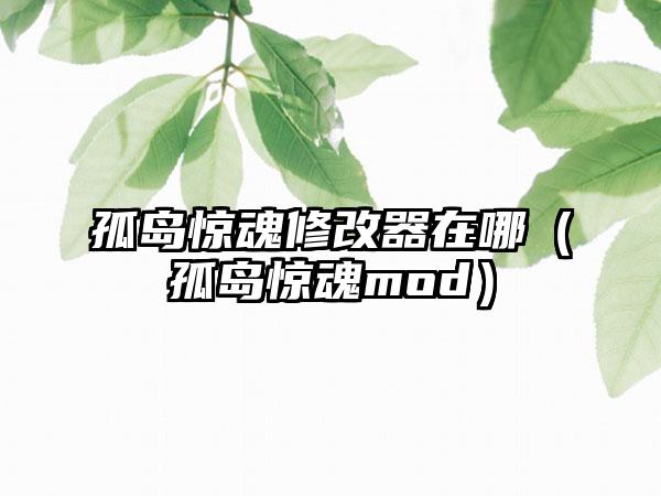 孤岛惊魂修改器在哪（孤岛惊魂mod）