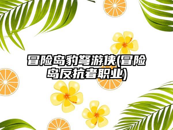 冒险岛豹弩游侠(冒险岛反抗者职业)