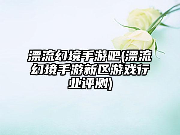 漂流幻境手游吧(漂流幻境手游新区游戏行业评测)